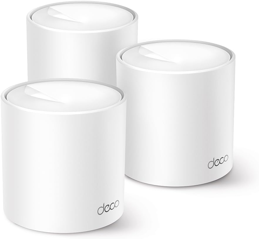TP-Link Deco Mesh WiFi 6, Up to 1.5 Gbps, Pack of 3, Deco X1500