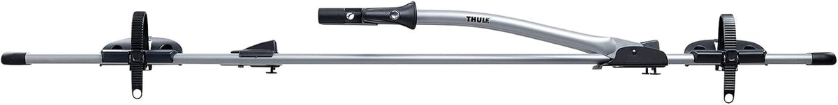 Thule EuroWay G2 Dachfahrradhalter, Rahmenhalterung, 80mm, Schnellspanner, abschließbar, Silber