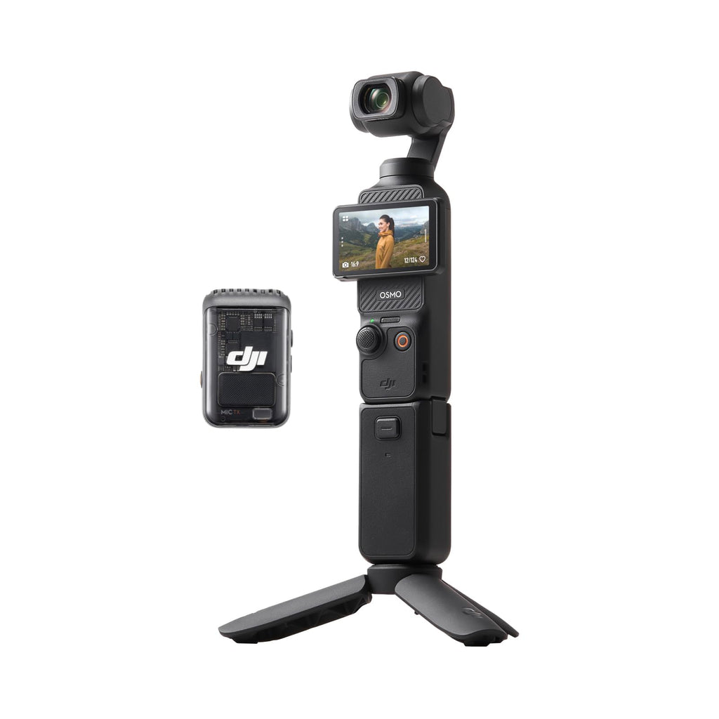 DJI Osmo Pocket 3 Vlogging Camera with 1-Inch CMOS and 4K/120fps Video, 3-Axis Stabilization, Fast Focus, Face/Object Tracking, Small Video Camera for Photography