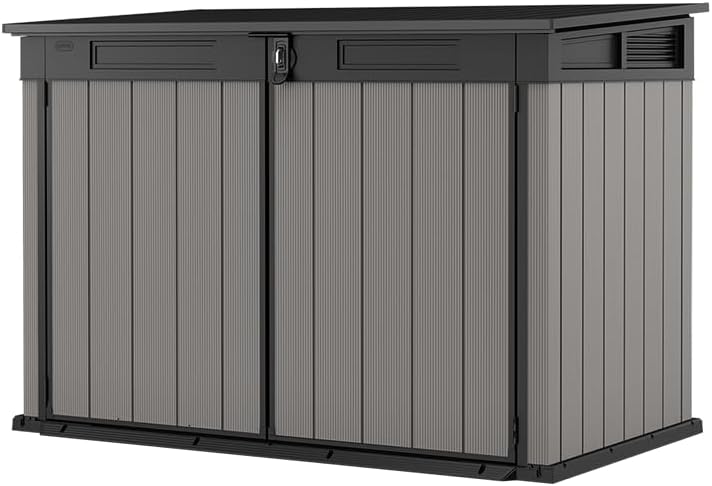 Keterbox Premier Jumbo, 2020l Fassungsvermögen, Außenmaße (BxHxT): 190,5 x 132 x 109 cm, passend für 3X 240l oder 2X 360l Mülltonnen, wetterfest, wasserdicht, mehrfarbig, Kunststoff