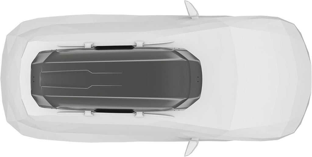 Thule Motion 3 XXL 639901 Dachbox, 600L, 75 kg, PowerClick, SlideLock, 232cm, Titan Glossy