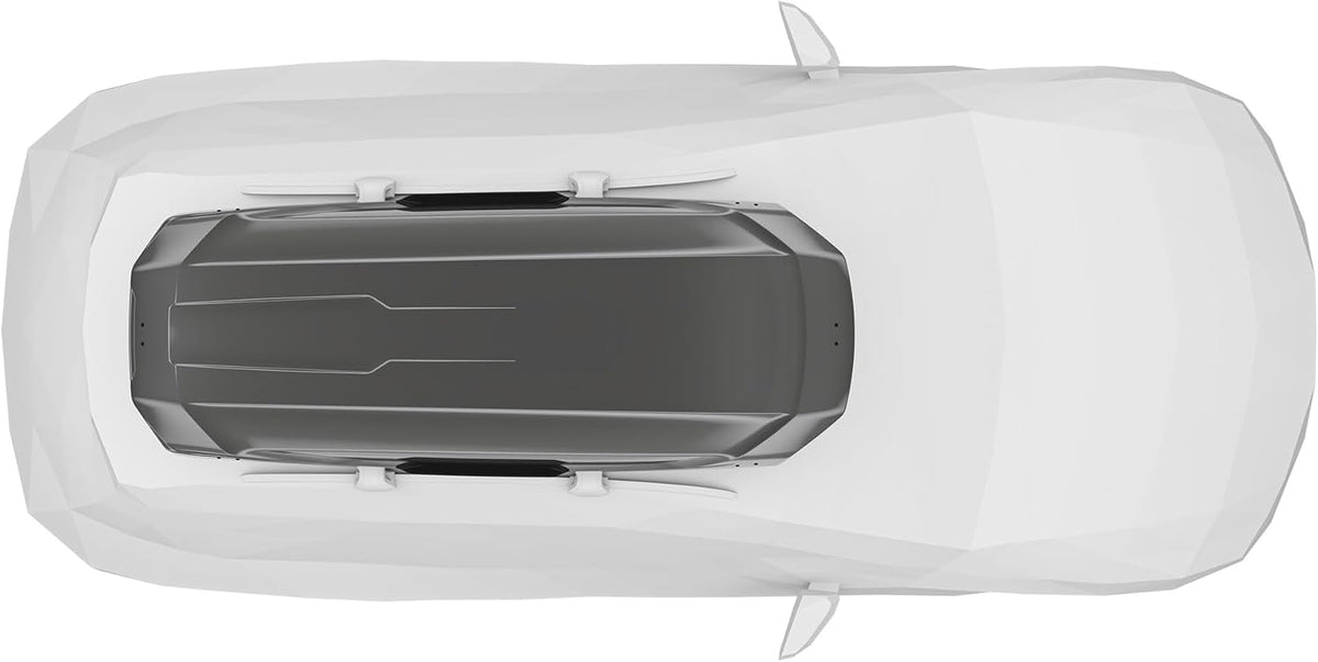 Thule Motion 3 XXL 639901 Dachbox, 600L, 75 kg, PowerClick, SlideLock, 232cm, Titan Glossy