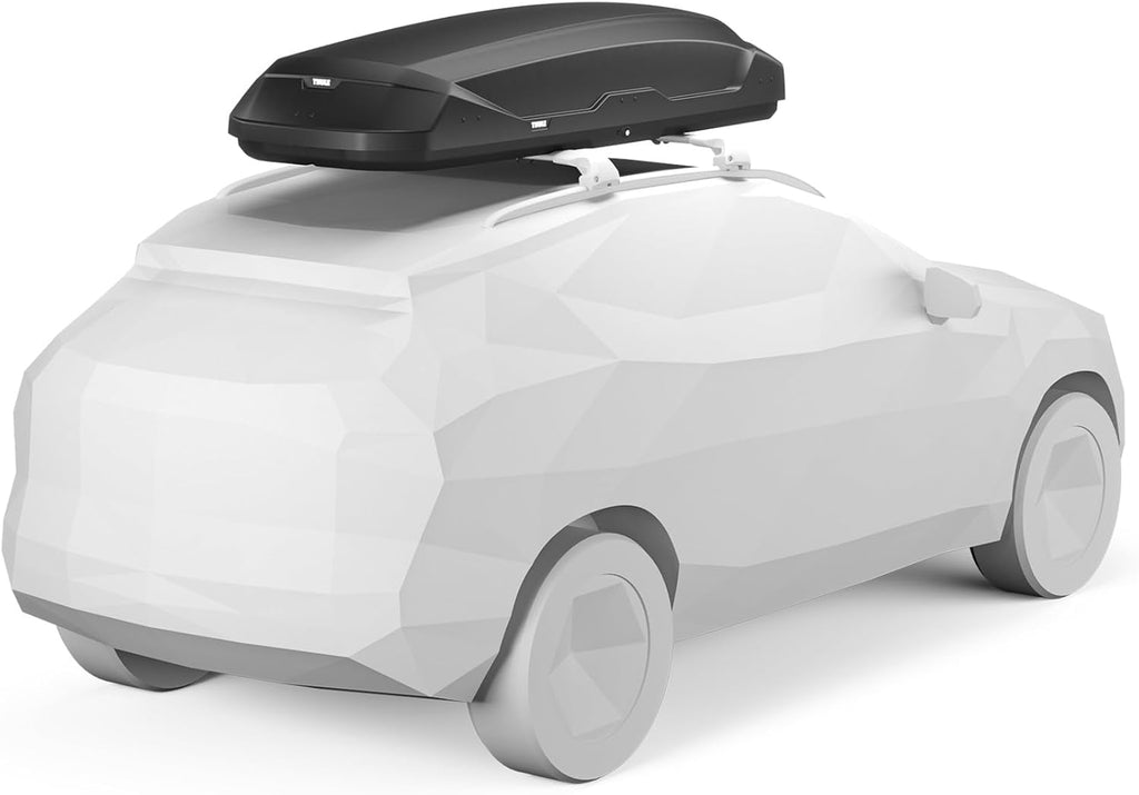 Thule Pulse 2 XL 610800 Dachbox, 500L, PowerClick, Beidseitig, 215x87x40 cm, Schwarz Matt