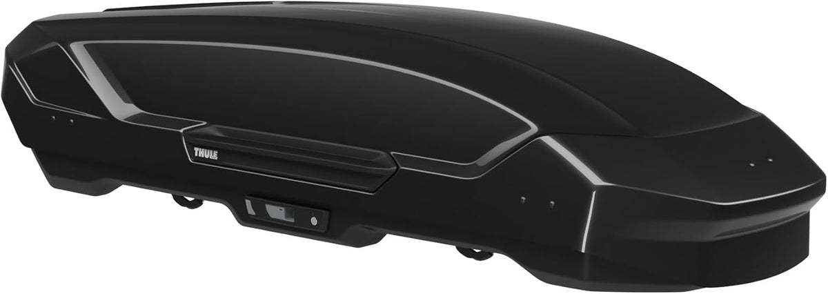 Thule Motion 3 Sport 639600 Dachbox, 300L, PowerClick, SlideLock, 188x65x42 cm, Black Glossy