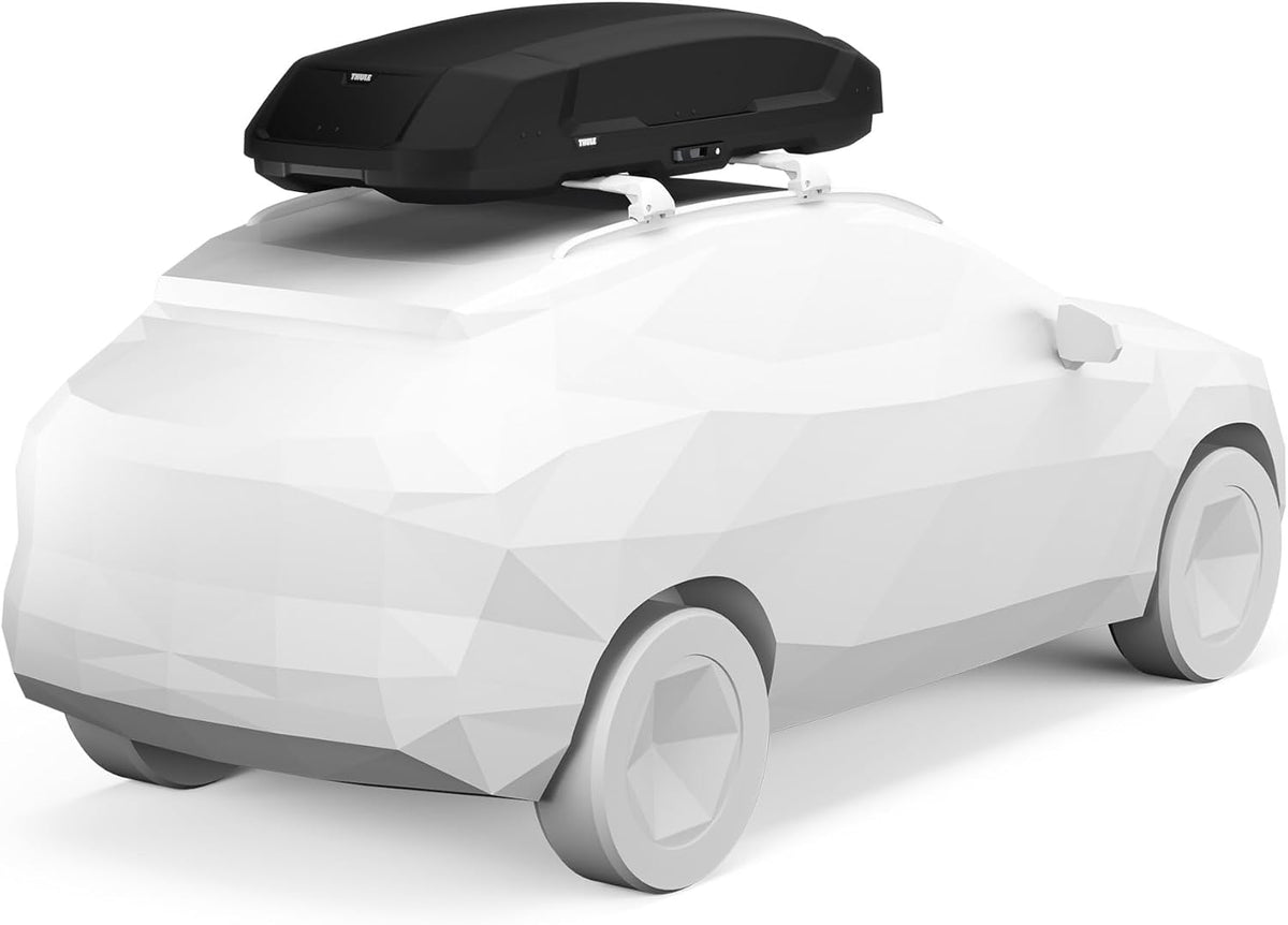 Thule Force 3 XL 645800 Dachbox, 500L, 75 kg, AeroSkin, PowerClick, SlideLock, Schwarz Matt