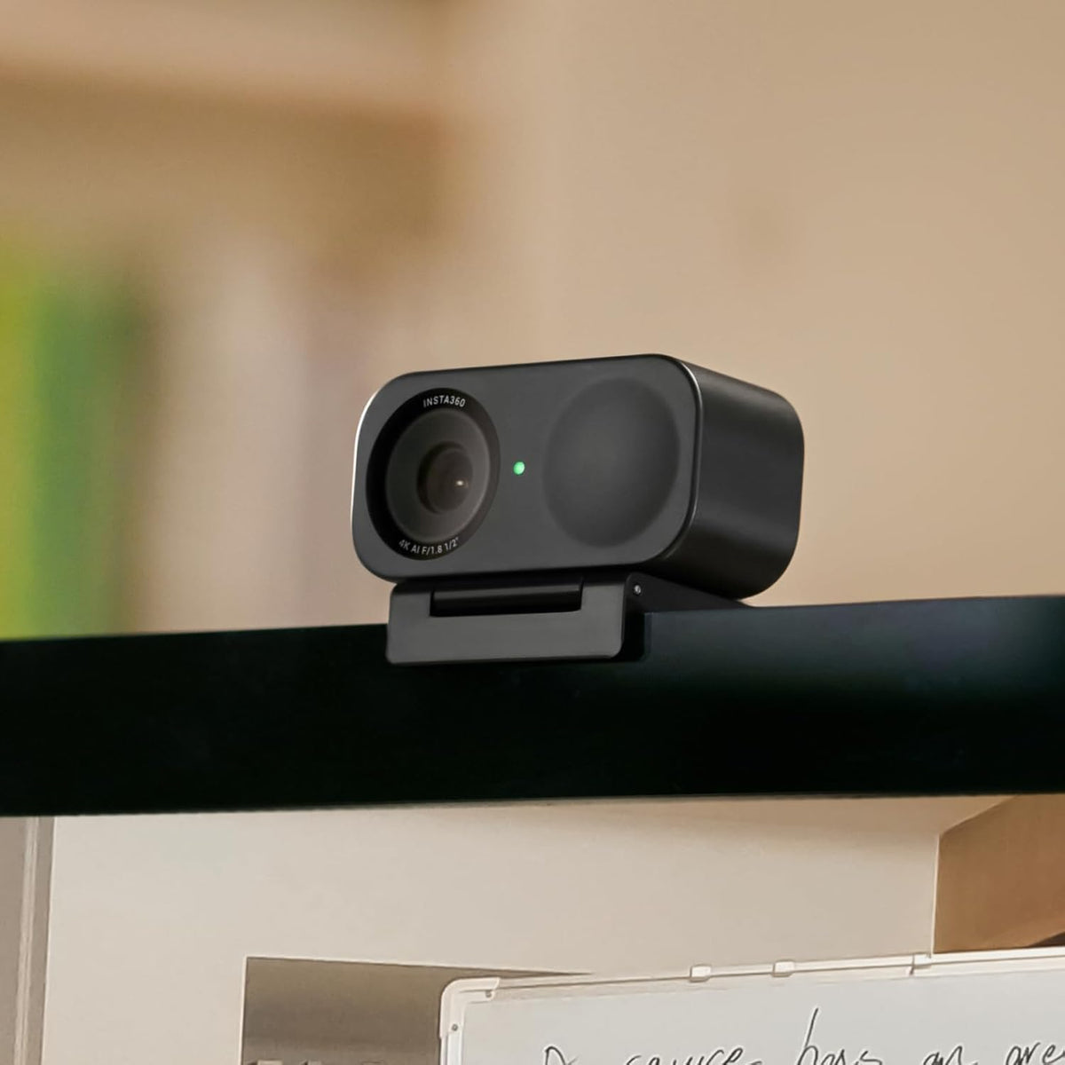 Insta360 Link 2C Graphite Black, Webcam 4K PC Mac, Auto-Framing, 1/2" Sensor, HDR, Micro with AI Noise Cancellation, Gesture Control for Streaming, Gaming, Standard Bundle