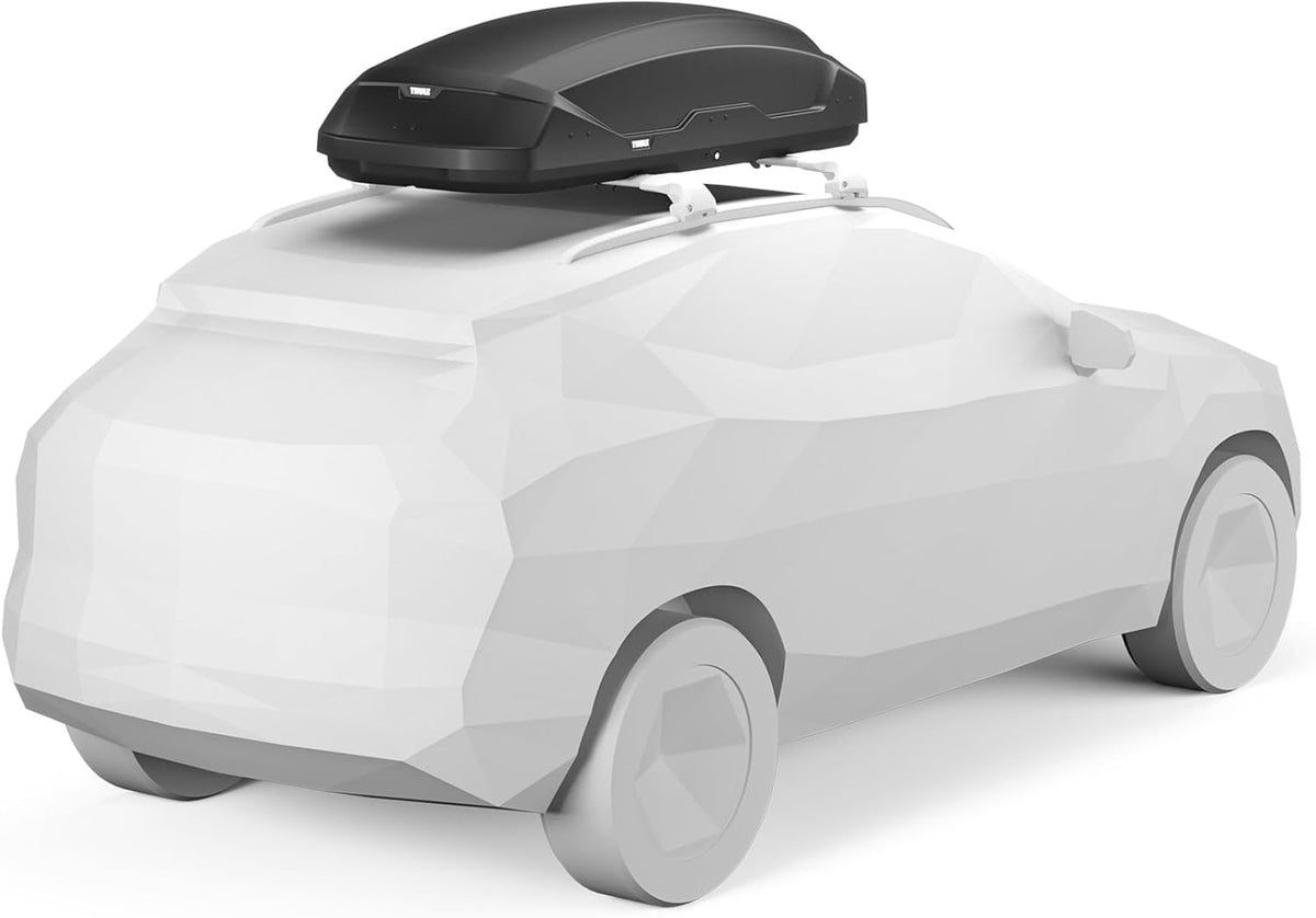 Thule Pulse 2 XL 610800 Dachbox, 500L, PowerClick, Beidseitig, 215x87x40 cm, Schwarz Matt