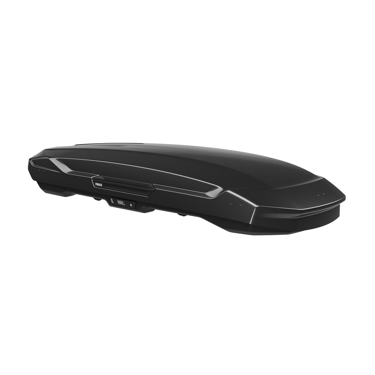 Thule Motion 3 XXL 639900 Dachbox, 600L, 75 kg, PowerClick, SlideLock, 232cm, Black Glossy