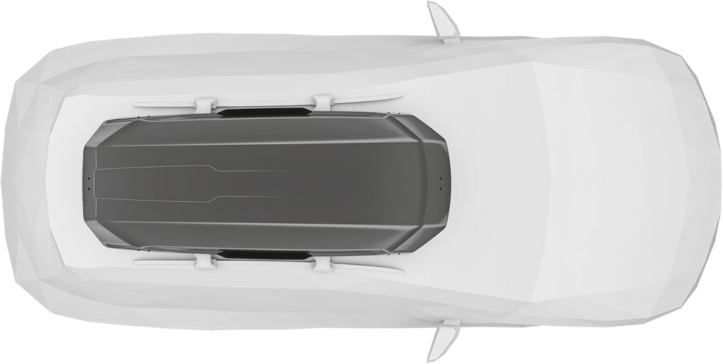 Thule Motion 3 XL Low 639401 Dachbox, 400L, PowerClick, SlideLock, 216x89x36 cm, Titan Glossy