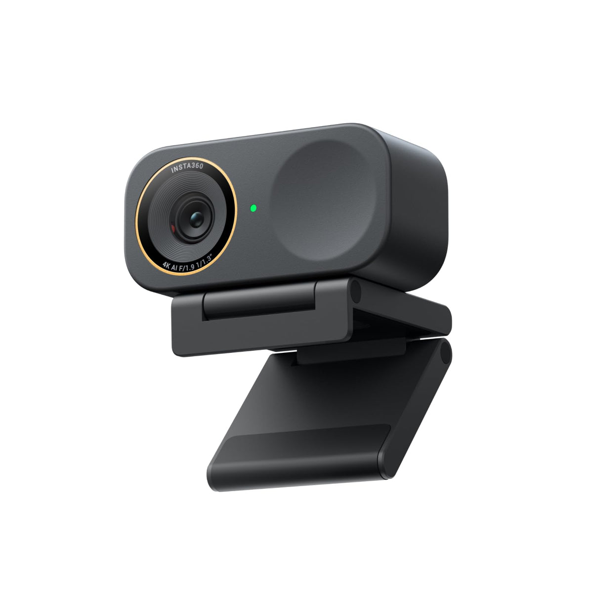Insta360 Link 2C Graphite Black, Webcam 4K PC Mac, Auto-Framing, 1/2" Sensor, HDR, Micro with AI Noise Cancellation, Gesture Control for Streaming, Gaming, Standard Bundle