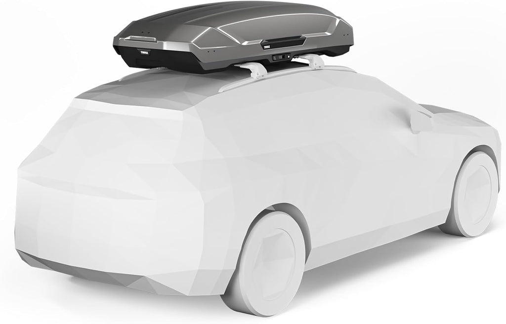 Thule Motion 3 XXL 639901 Dachbox, 600L, 75 kg, PowerClick, SlideLock, 232cm, Titan Glossy
