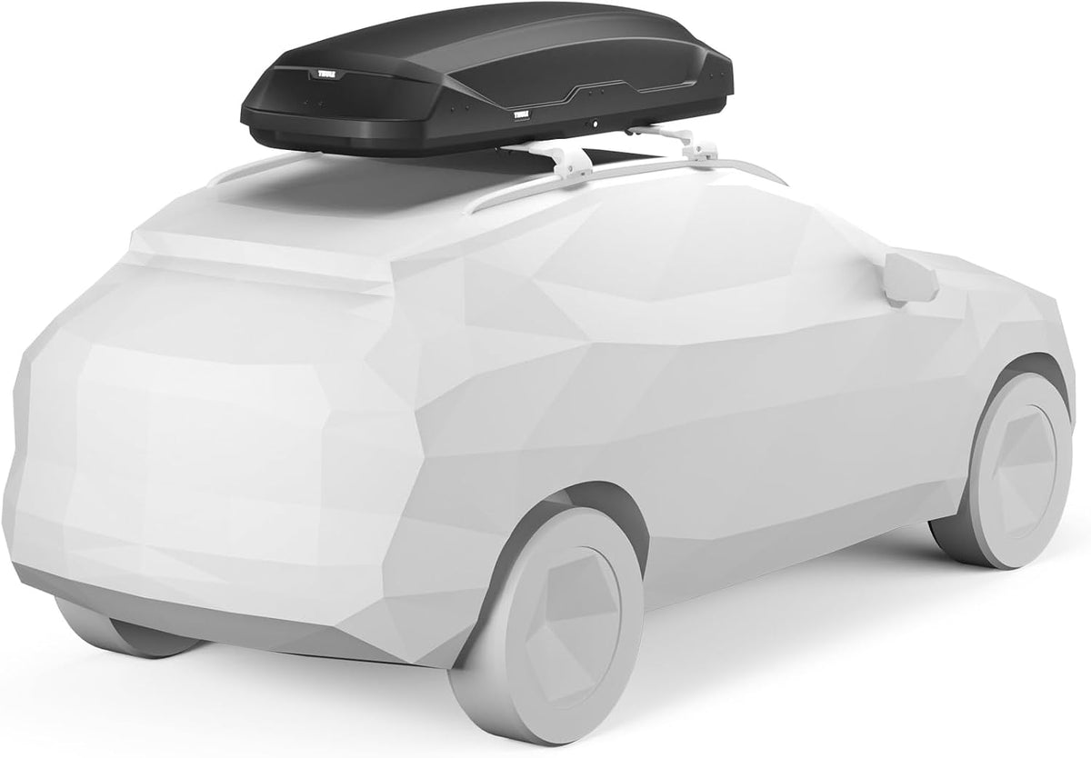Thule Pulse 2 XL 610800 Dachbox, 500L, PowerClick, Beidseitig, 215x87x40 cm, Schwarz Matt