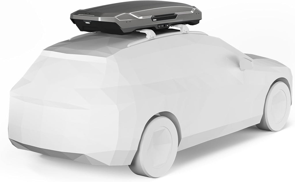 Thule Motion 3 XL Low 639401 Dachbox, 400L, PowerClick, SlideLock, 216x89x36 cm, Titan Glossy