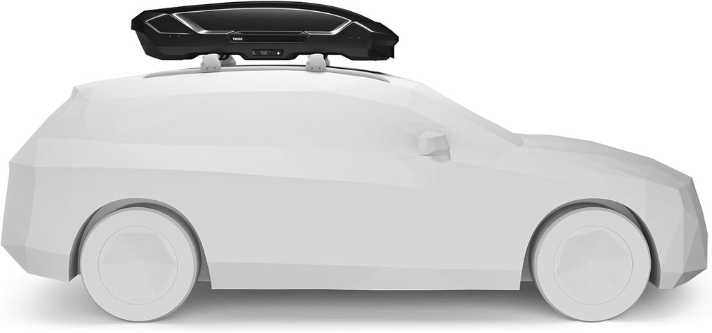 Thule Motion 3 Sport 639600 Dachbox, 300L, PowerClick, SlideLock, 188x65x42 cm, Black Glossy