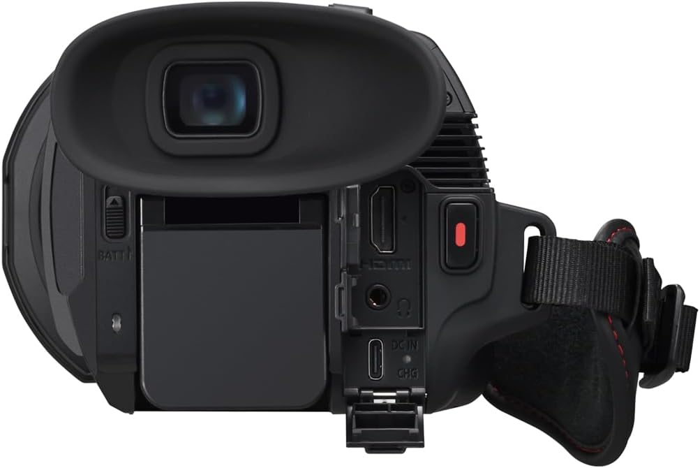 Panasonic HC-X1600E 4K 60p Professional Camcorder with 25mm Wide-Angle Lens, 24x Optical Zoom, 5-Axis Hybrid OIS, Wi-Fi, USB PD, Black