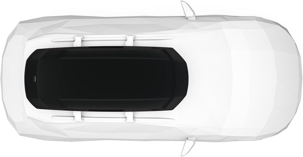 Thule Force 3 XL 645800 Dachbox, 500L, 75 kg, AeroSkin, PowerClick, SlideLock, Schwarz Matt