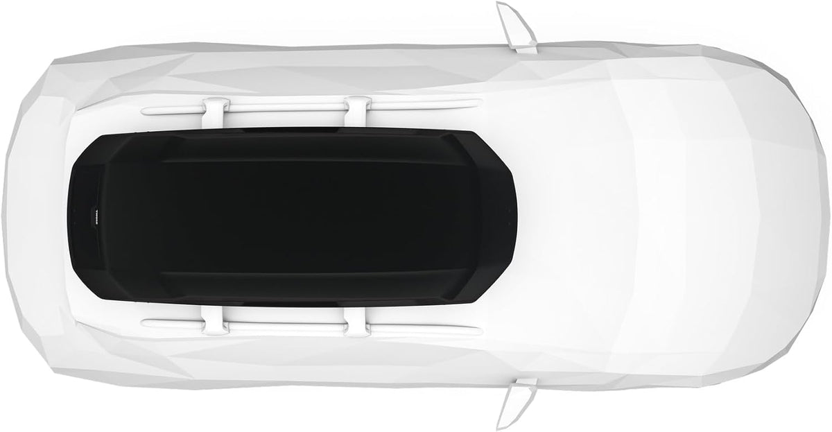 Thule Force 3 XL 645800 Dachbox, 500L, 75 kg, AeroSkin, PowerClick, SlideLock, Schwarz Matt