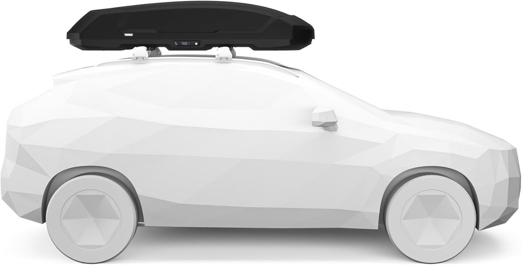 Thule Force 3 XL 645800 Dachbox, 500L, 75 kg, AeroSkin, PowerClick, SlideLock, Schwarz Matt