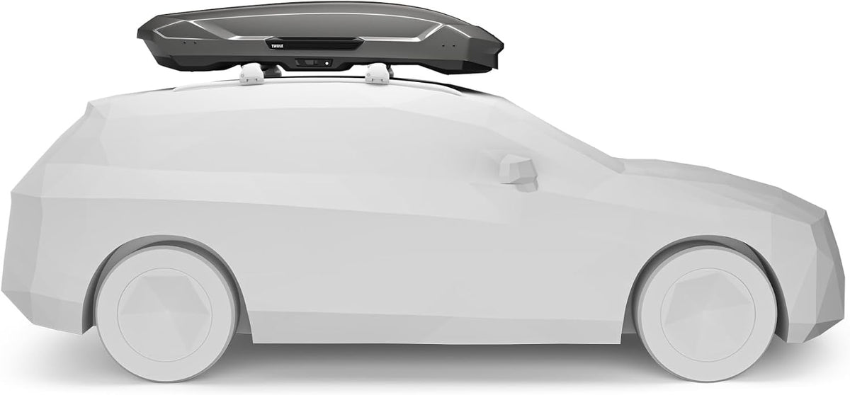 Thule Motion 3 XL 639801 Dachbox, 500L, PowerClick, SlideLock, 215x89x43 cm, Titan Glossy