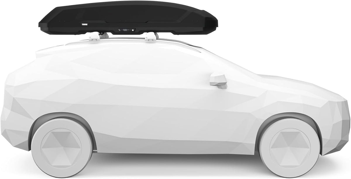 Thule Force 3 XXL Sport 645300 Dachbox, AeroSkin, PowerClick, SlideLock, 232x79x44cm, Schwarz Matt