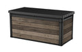 Keter Signature XXL Gartenbox 757L - Wetterbeständige Aufbewahrungsbox mit Gasdruckfedern - Kunststoff in Walnuss-Optik - 151x72x90 cm