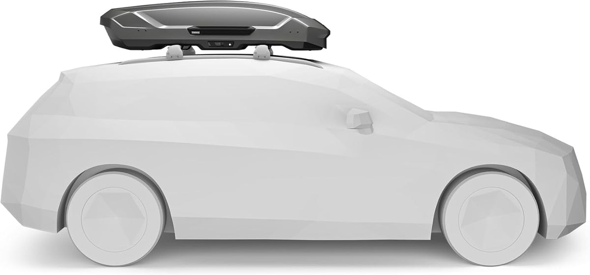 Thule Motion 3 L 639701 Dachbox, 450L, 75 kg, PowerClick, SlideLock, 194x87x42 cm, Titan Glossy