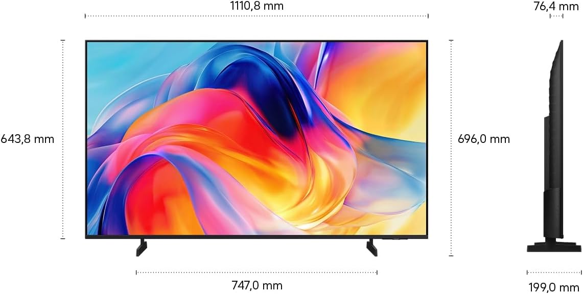 Samsung Mini LED M70H 4K 50 Zoll (125 cm) UHD Fernseher, Mini LED Prozessor 4K, AI Companion für Fragen, Pure Spectrum Color, Dynamic SoundPack, MetalStream Design, Gaming Hub, Knox Security, Smart TV