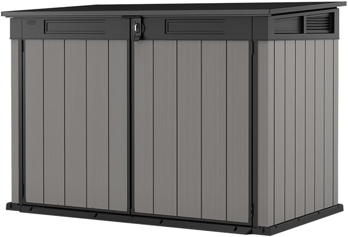 Keterbox Premier Jumbo, 2020l Fassungsvermögen, Außenmaße (BxHxT): 190,5 x 132 x 109 cm, passend für 3X 240l oder 2X 360l Mülltonnen, wetterfest, wasserdicht, mehrfarbig, Kunststoff