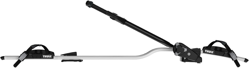 Thule 598001 Dachträger-Fahrradhalter, 20 kg, Rahmen- & Radhalterung, TÜV/GS, Schloss, Schwarz