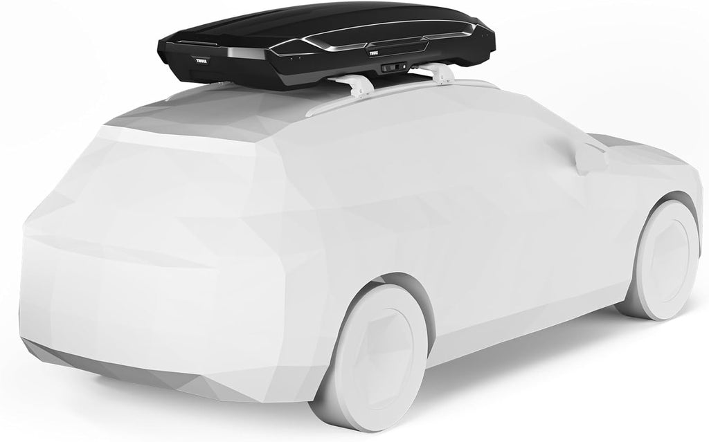 Thule Motion 3 XXL Low 639500 Dachbox, 500L, Niedrigprofil, PowerClick, SlideLock, Black Glossy