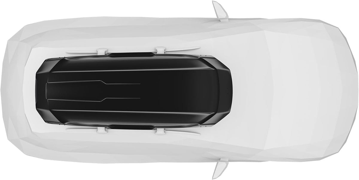 Thule Motion 3 XXL 639900 Dachbox, 600L, 75 kg, PowerClick, SlideLock, 232cm, Black Glossy
