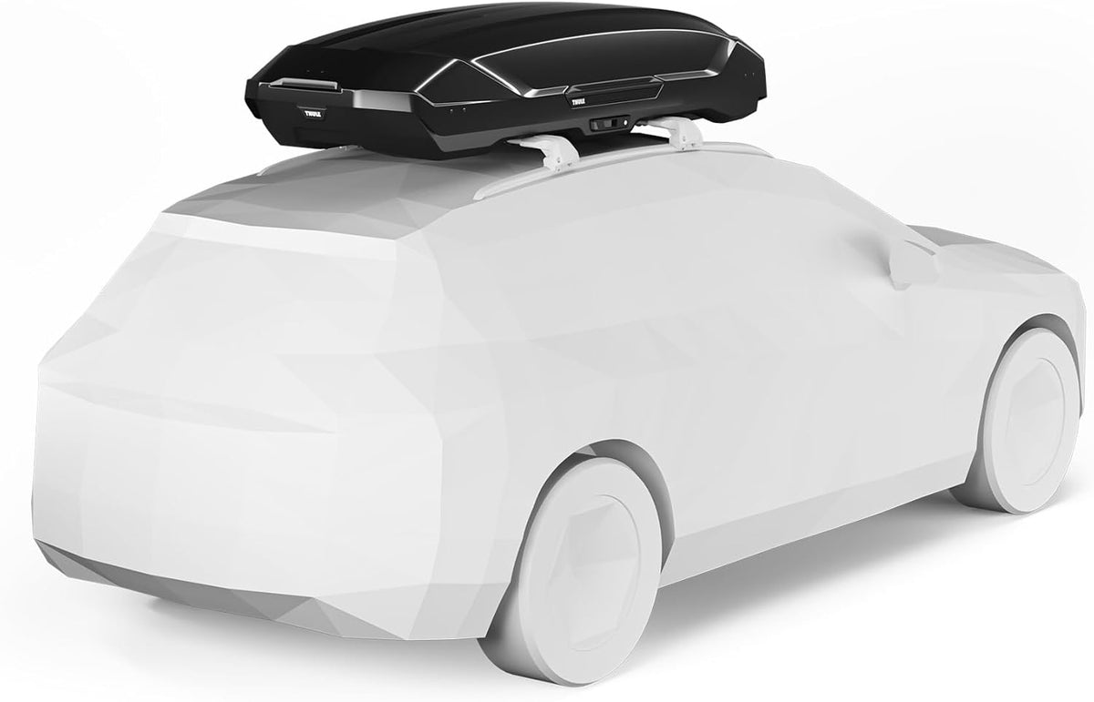 Thule Motion 3 XXL 639900 Dachbox, 600L, 75 kg, PowerClick, SlideLock, 232cm, Black Glossy