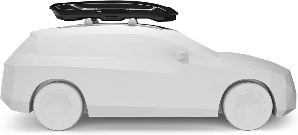 Thule Motion 3 XL Low 639400 Dachbox, 400L, PowerClick, SlideLock, 216x89x36 cm, Black Glossy