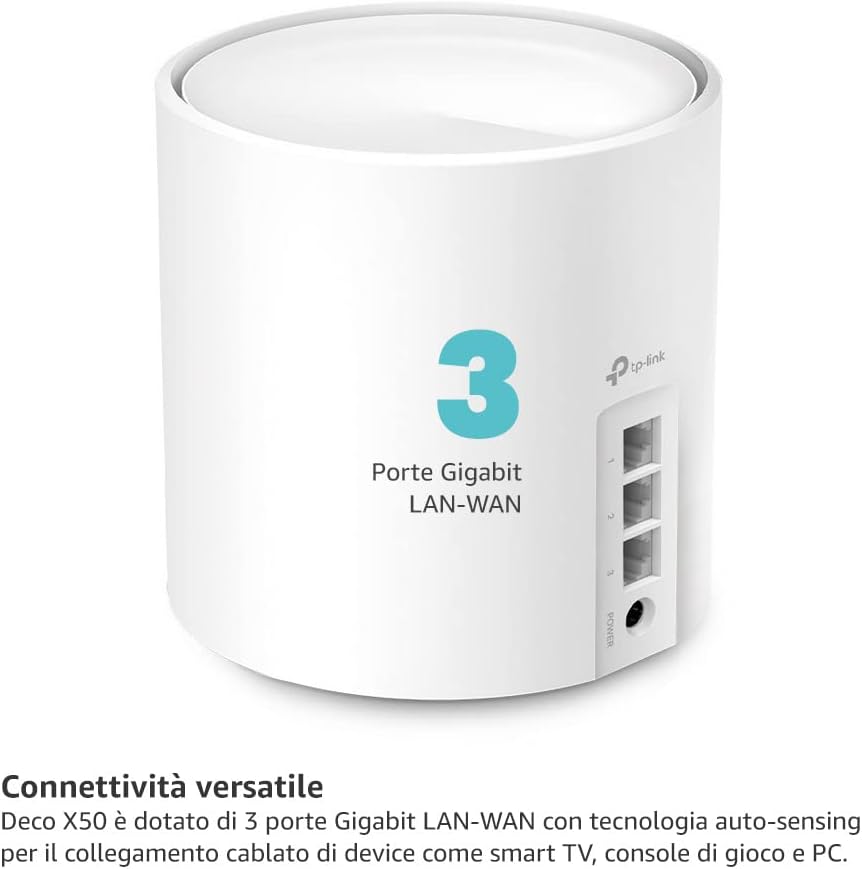 TP-Link Deco Mesh WiFi 6, up to 3 Gbps, Pack of 3, Deco X50