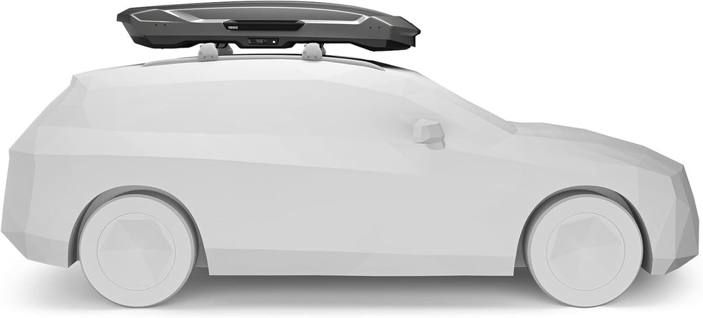Thule Motion 3 XL Low 639401 Dachbox, 400L, PowerClick, SlideLock, 216x89x36 cm, Titan Glossy