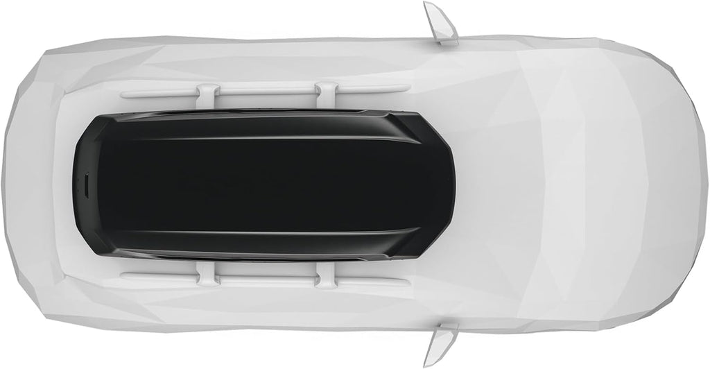 Thule Pulse 2 XL 610800 Dachbox, 500L, PowerClick, Beidseitig, 215x87x40 cm, Schwarz Matt