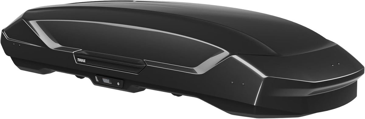 Thule Motion 3 XXL 639900 Dachbox, 600L, 75 kg, PowerClick, SlideLock, 232cm, Black Glossy