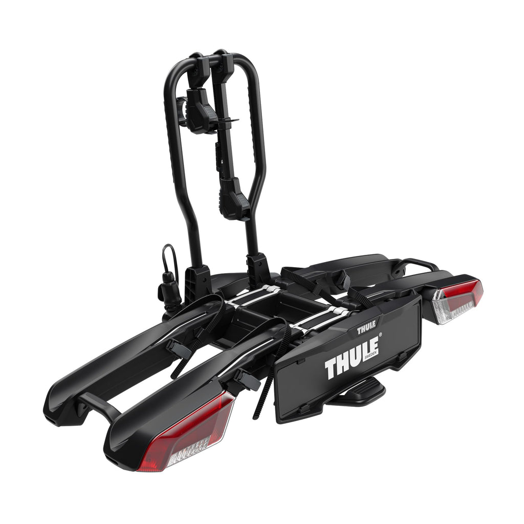Thule EasyFold XT Bicycle Rack, Bicycle Carrier on Hitch Black/Aluminum, 2 Bikes