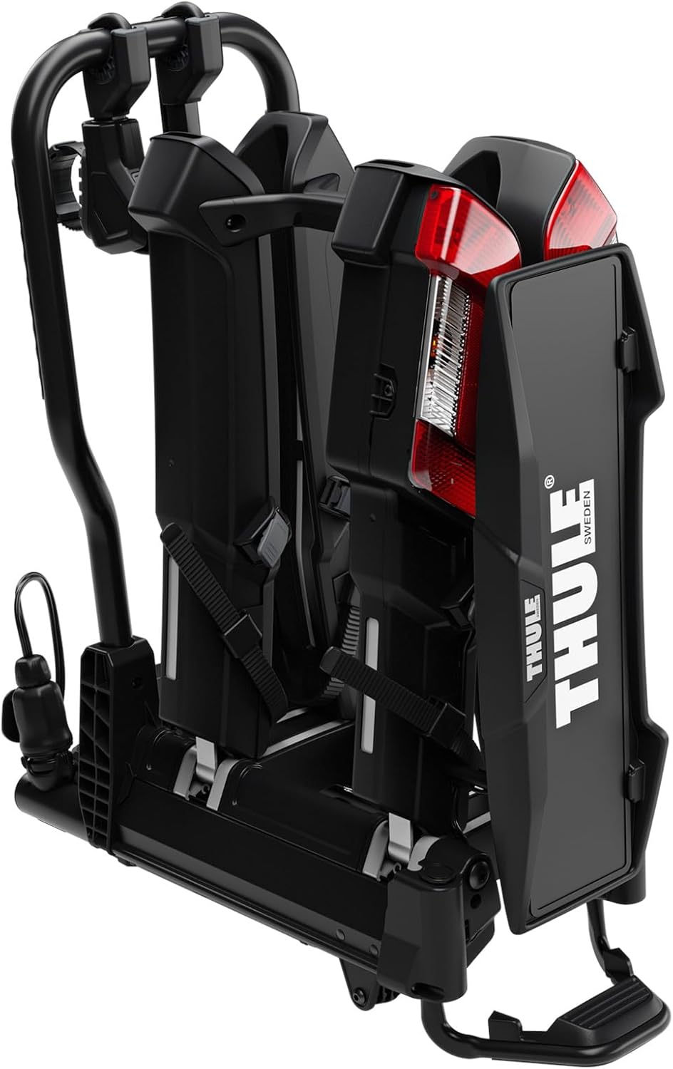 Thule EasyFold 3 944100 Fahrradträger, 2–3 Fahrräder, 60 kg, E-Bike, klappbar, 13-polig, Schwarz