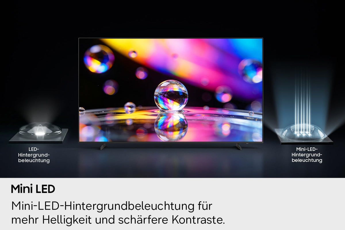 Samsung Mini LED M70H 4K 50 Zoll (125 cm) UHD Fernseher, Mini LED Prozessor 4K, AI Companion für Fragen, Pure Spectrum Color, Dynamic SoundPack, MetalStream Design, Gaming Hub, Knox Security, Smart TV