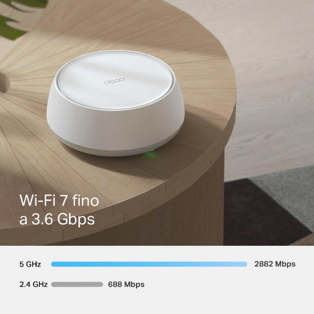 TP-Link Deco Mesh WiFi 7, up to 3.6 Gbps, Pack of 1, Deco BE3600