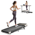 Laufband für Zuhause mit 9% Neigung, 12 km/h Klappbar Laufband mit Steigung, 2.5HP Leiser Motor, 4 IN 1 Under Desk Schreibtisch Treadmill für Zuhause & Büro