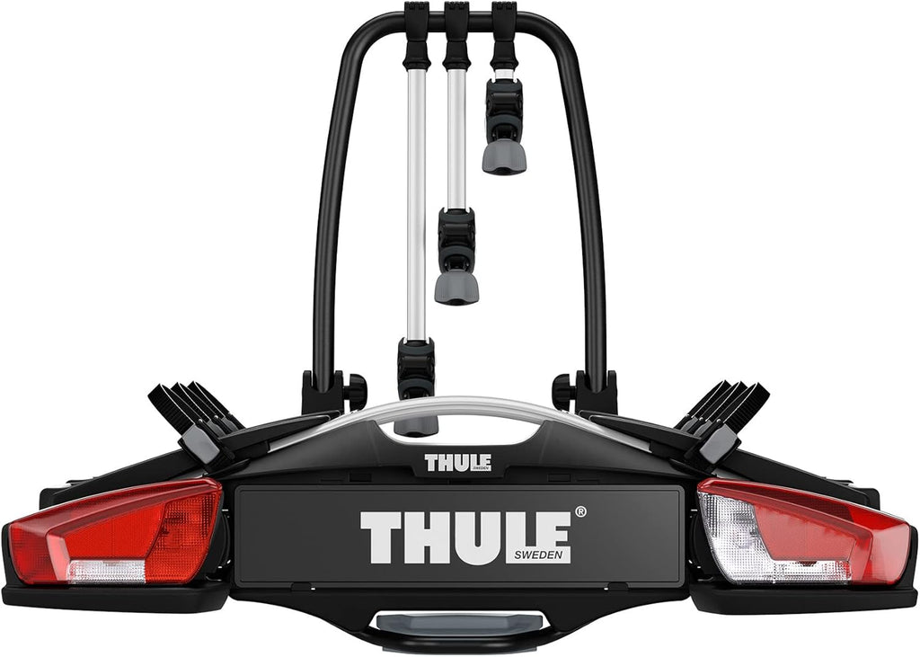 Thule VeloCompact 924003 Fahrradträger, 2 Fahrräder, 60 kg, klappbar, Anhängerkupplung, Schwarz
