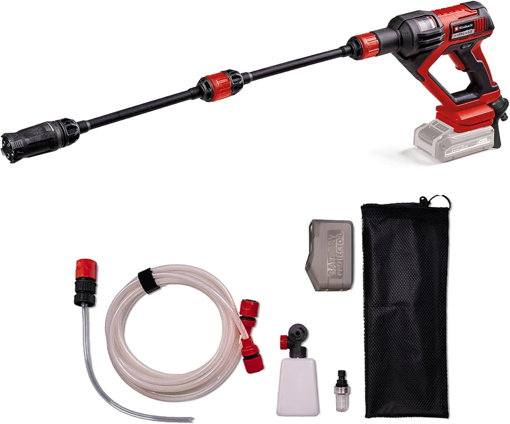 Einhell HYPRESSO 18/24-1 Akku-Druckwaschergun, 24 bar, 240 L/h, PXC, Solo, Rot