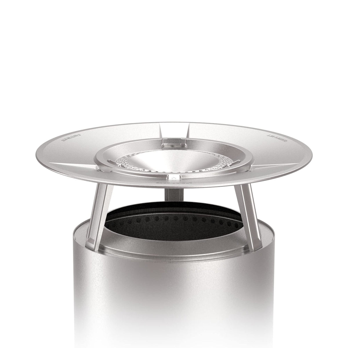 Solo Stove Yukon Heat Distributor for Fire Bowl with 3 Removable Feet, Accessories for Yukon Fire Pit, Efficient Heat Distribution, Stainless Steel, Dimensions (H x D): 28 x 76 cm, 4.5 kg