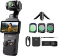 DJI Osmo Pocket 3 Bundle with Filter 3 Set + Tripod, Vlog Camera 4K