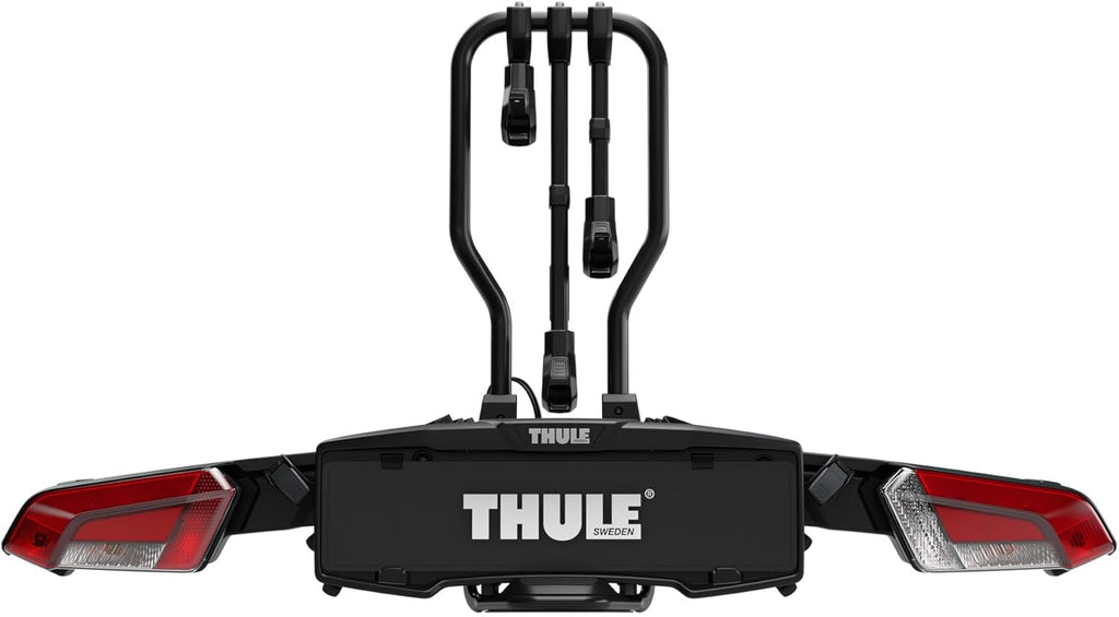 Thule EasyFold 3 945100 Fahrradträger, 3–4 Fahrräder, 60 kg, E-Bike, klappbar, 13-polig, Schwarz