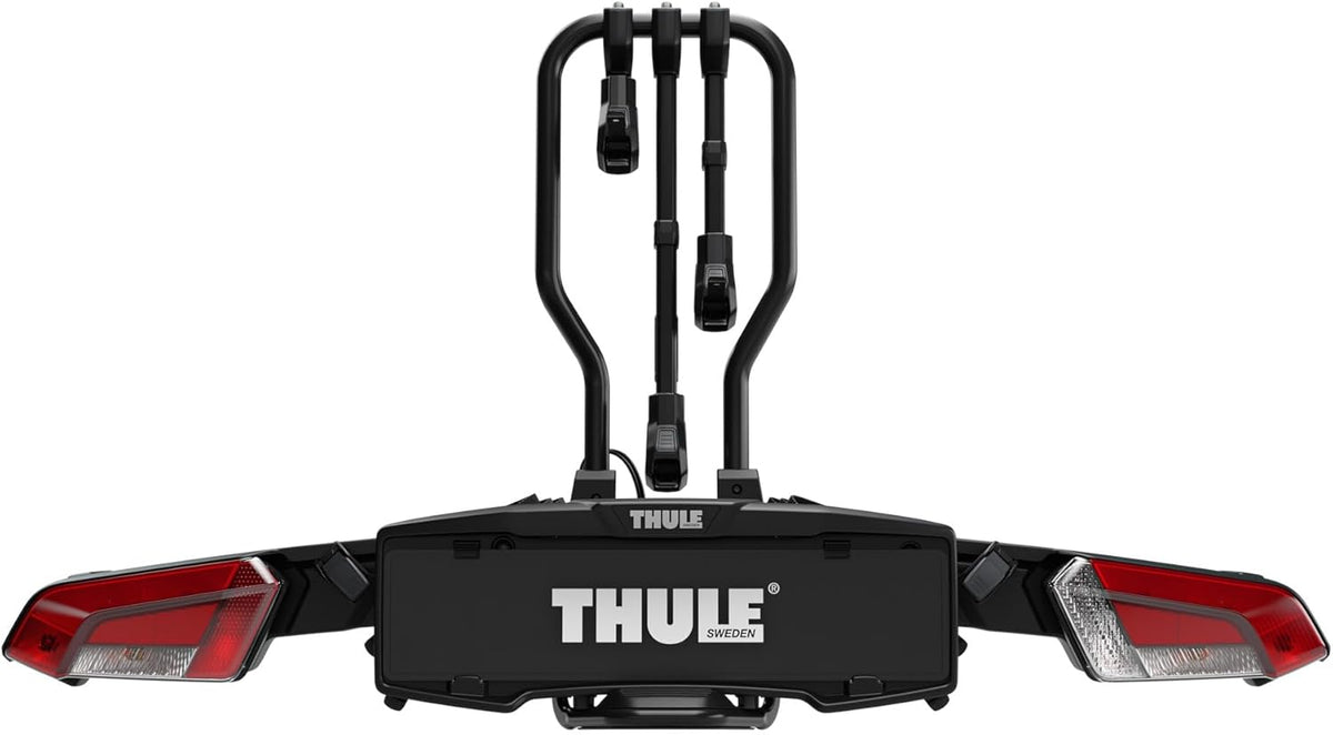 Thule EasyFold 3 945100 Fahrradträger, 3–4 Fahrräder, 60 kg, E-Bike, klappbar, 13-polig, Schwarz