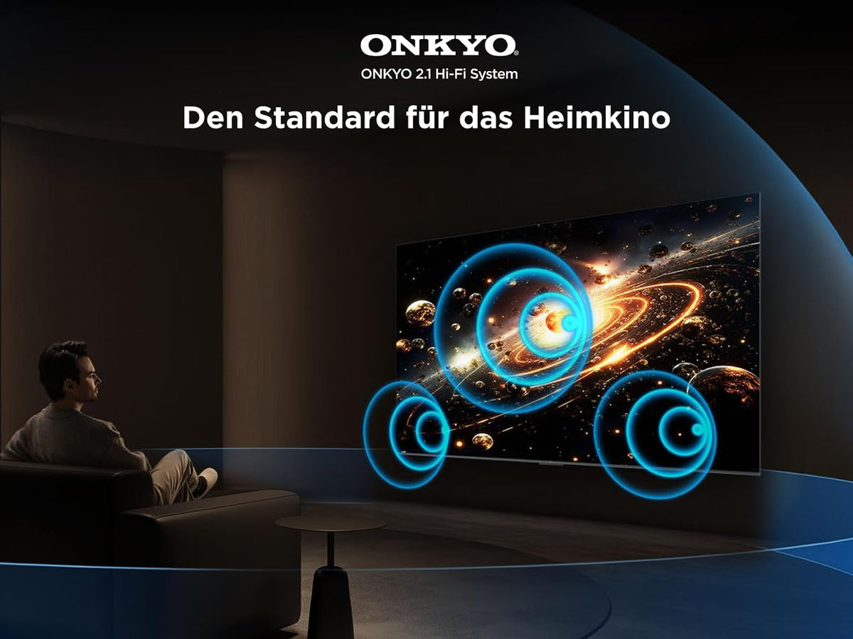 TCL 55Q6C 55 Zoll QD-Mini LED Fernseher, 4K HDR Premium 1000nits, Smart TV mit Google TV (Dolby Vision IQ & Atmos, Onkyo 2.1 Sound System, 144Hz Motion Clarity Pro, Game Master)
