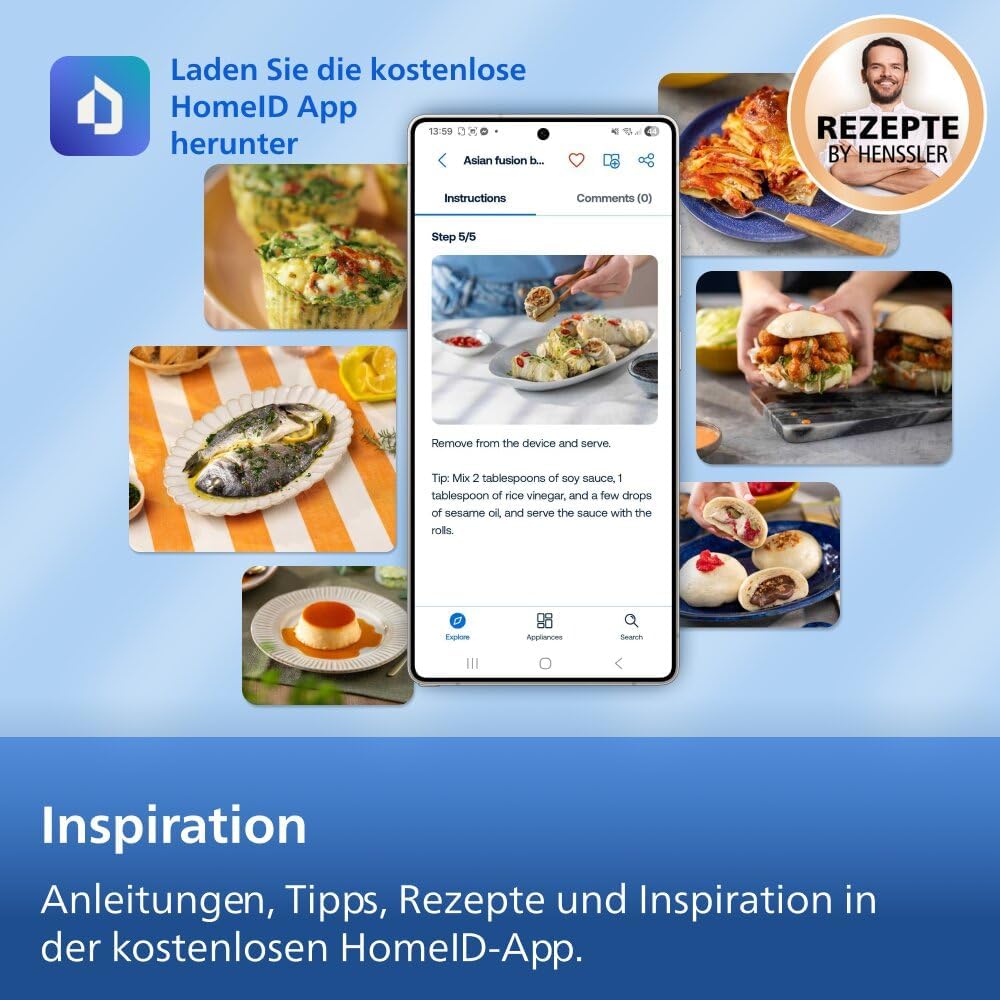 Philips 1000 Series NA154/00 Dual Basket Heißluftfritteuse 7,1L, 10 Funktionen, 2450W, Schwarz